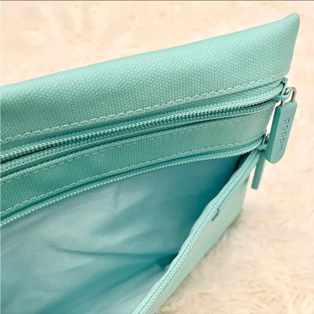 Poppin Aqua Zipper Pencil Case/Pouch